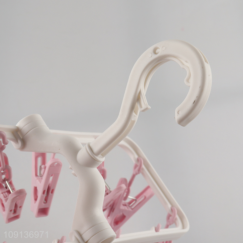 New Arrival Clothes Drying Rack Underwear Hangers with 12 Clips