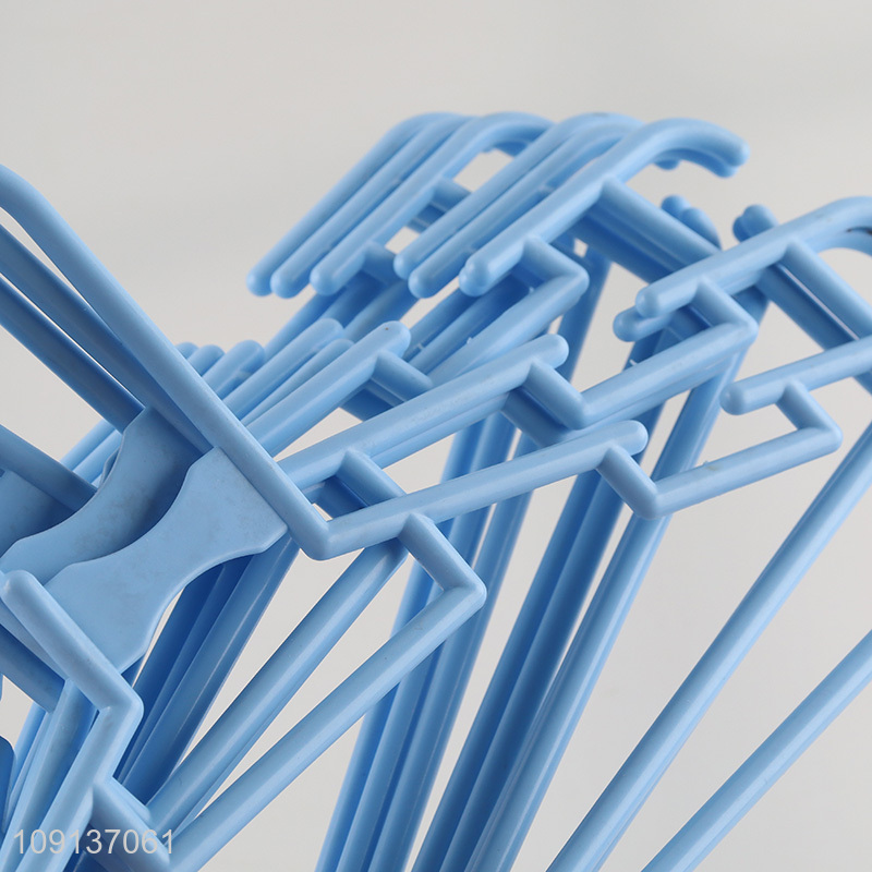 Good Quality 10 Pieces Plastic Clothes Hangers Multifunctional Clothes Hangers