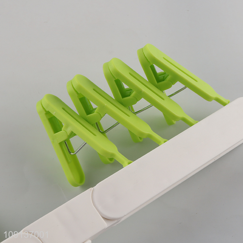 China Imports Folding Socks Drying Rack Socks Hangers with 8 Clips