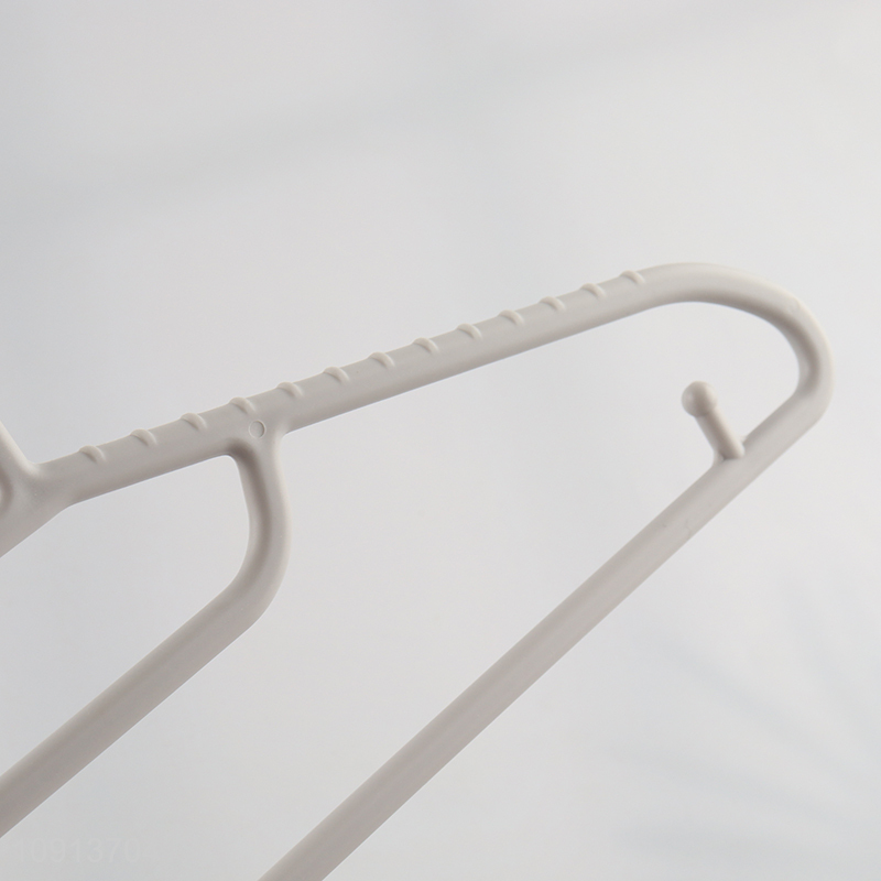 China Wholesale 10 Pieces Clothes Hangers Durable Plastic Clothes Hangers