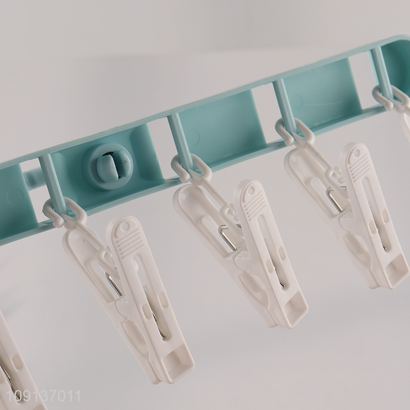 Factory Supply Folding Socks Drying Rack Socks Hangers with 6 Clips