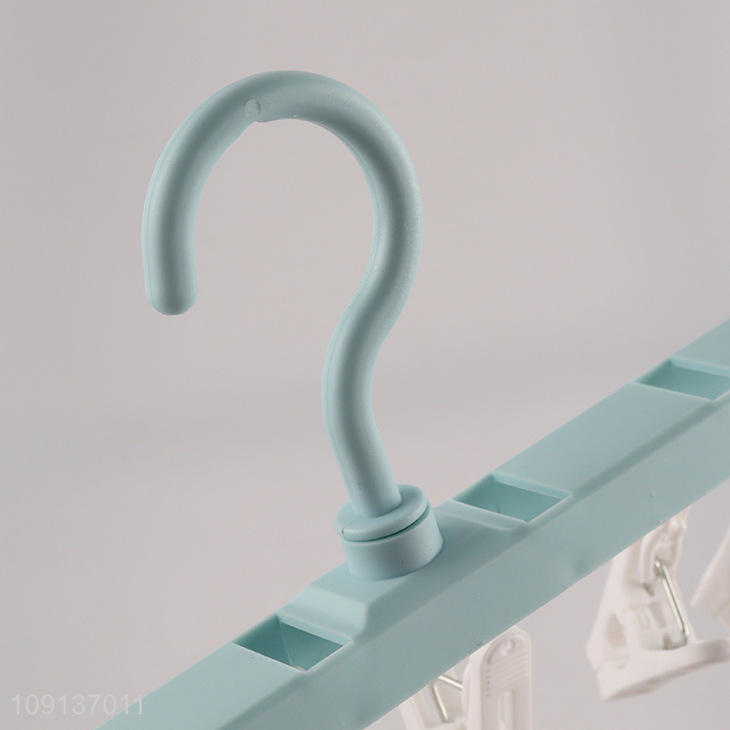 Factory Supply Folding Socks Drying Rack Socks Hangers with 6 Clips