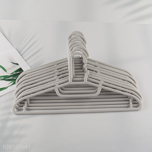 China Wholesale 10 Pieces Clothes Hangers Durable Plastic Clothes Hangers