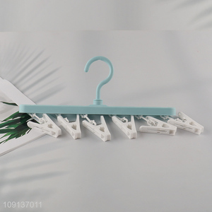 Factory Supply Folding Socks Drying Rack Socks Hangers with 6 Clips