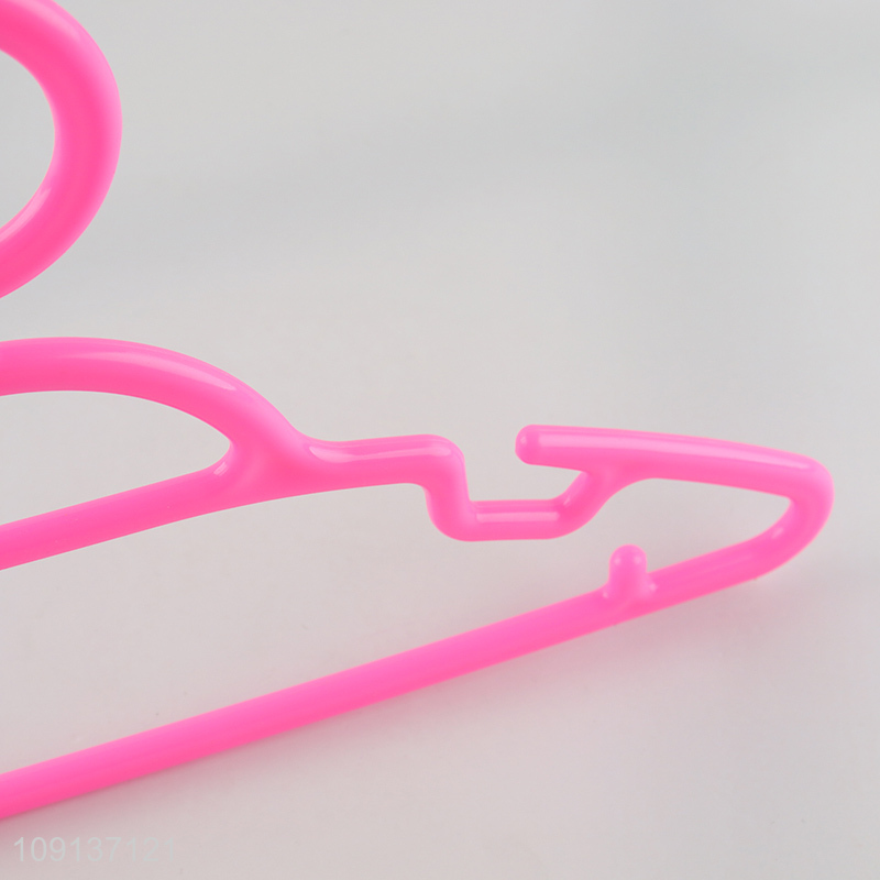 Factory Supply 5 Pieces Plastic Clothes Hangers Heavy Duty Clothes Hangers