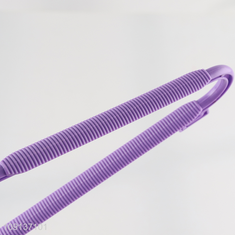 High Quality 5 Pieces Heavy Duty Anti-Slip Plastic Clothes Hangers