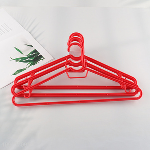 Good Quality 6 Pieces Anti-Slip Clothes Hangers Plastic Clothes Hangers