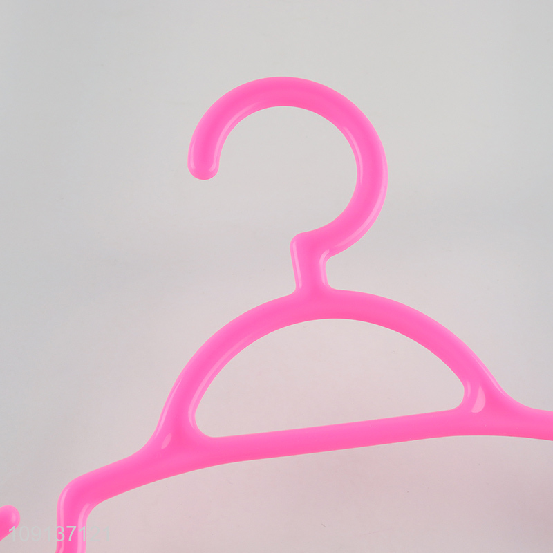 Factory Supply 5 Pieces Plastic Clothes Hangers Heavy Duty Clothes Hangers