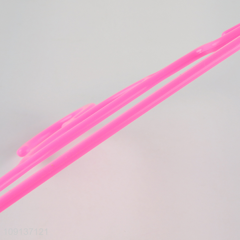 Factory Supply 5 Pieces Plastic Clothes Hangers Heavy Duty Clothes Hangers