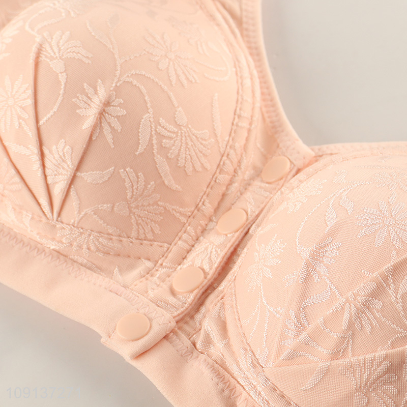 Wholesale Breathable Bras No Underwire Front Closure Bras for Older Women