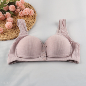 Hot Selling Womens Breathable Bras Front Closure Bras for Older Women