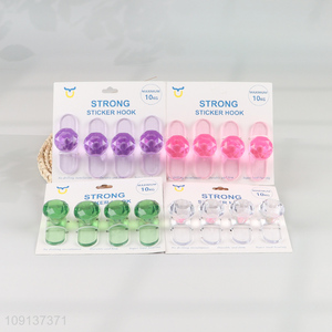 Hot selling multicolor household sticky hook for kitchen bathroom