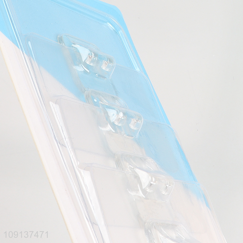 China supplier clear household 4pcs sticky hook wall hook for sale