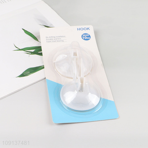 Hot products 2pcs white round sticky hook wall hook for household