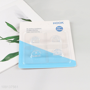 Hot items 4pcs heavy duty bathroom kitchen sticky hook wall hook
