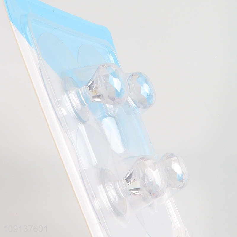 Best selling 4pcs round clear heavy duty sticky hook wall hook wholesale