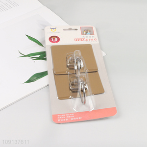 Yiwu market stainless steel heavy duty sticky hook wall hook