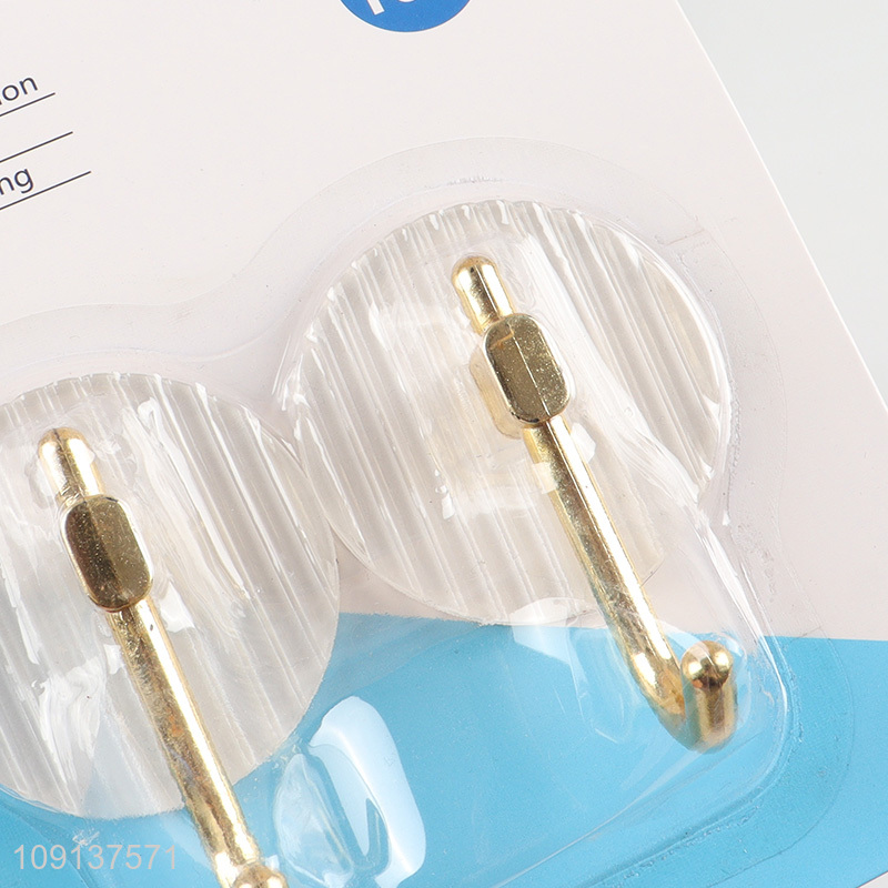Best selling 2pcs heavy duty round sticky hook wall hook wholesale