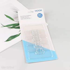 Best selling clear heavy duty bathroom kitchen sticky hook wall hook