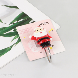 Good selling Santa claus shape cartoon sticky hook wall hook wholesale