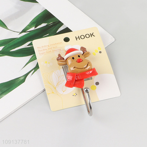 Factory supply christmas series stainless steel sticky hook wall hook