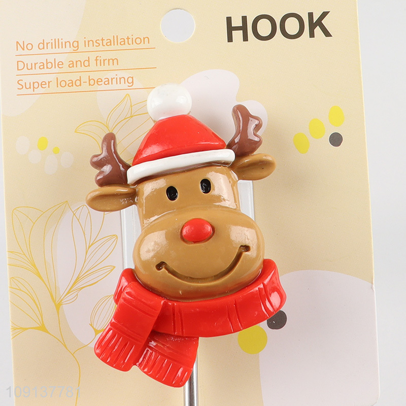 Factory supply christmas series stainless steel sticky hook wall hook