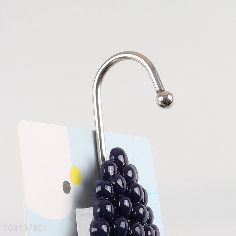 Popular products grape shape stainless steel sticky hook wall hook