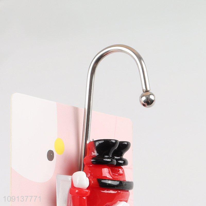 Good selling Santa claus shape cartoon sticky hook wall hook wholesale