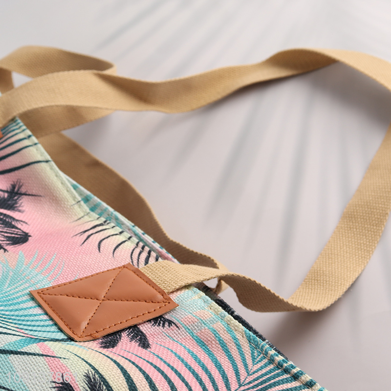 Hot Selling Large Canvas Beach Tote Bag Summer Travel Bag