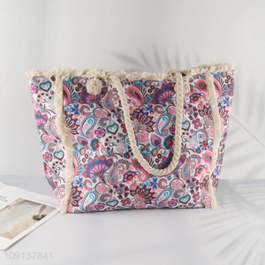 Factory Price Canvas Beach Bag Sandproof Beach Tote Bag