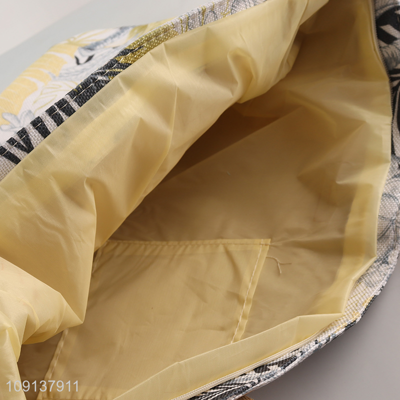 New Arrival Canvas Beach Bag Beach Tote Bag with Zipper