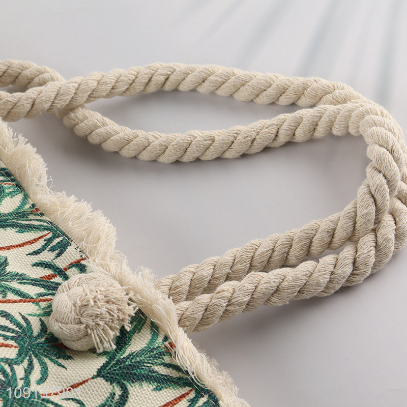 Factory Supply Canvas Beach Tote Bag Summer Travel Beach Bag