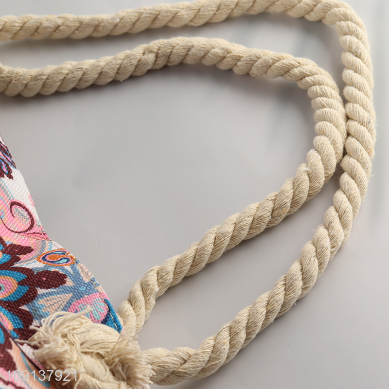 Popular Product Summer Travel Canvas Beach Tote Bag for Women