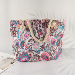 New Product Custom Canvas Beach Tote Bag Summer Travel Bag