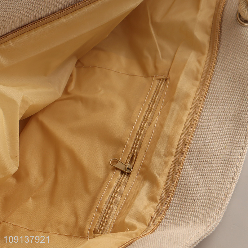 Popular Product Summer Travel Canvas Beach Tote Bag for Women