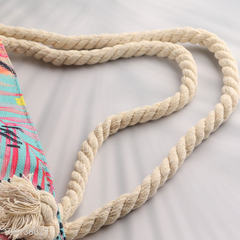 New Product Large Canvas Beach Tote Bag Summer Travel Bag