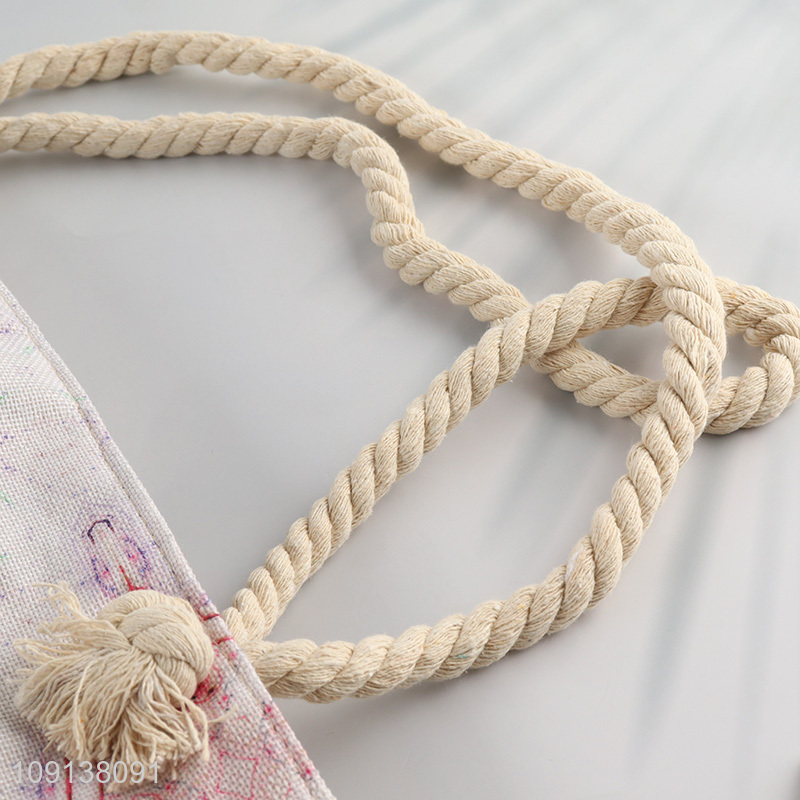 High Quality Custom Print Waterproof Canvas Beach Tote Bag