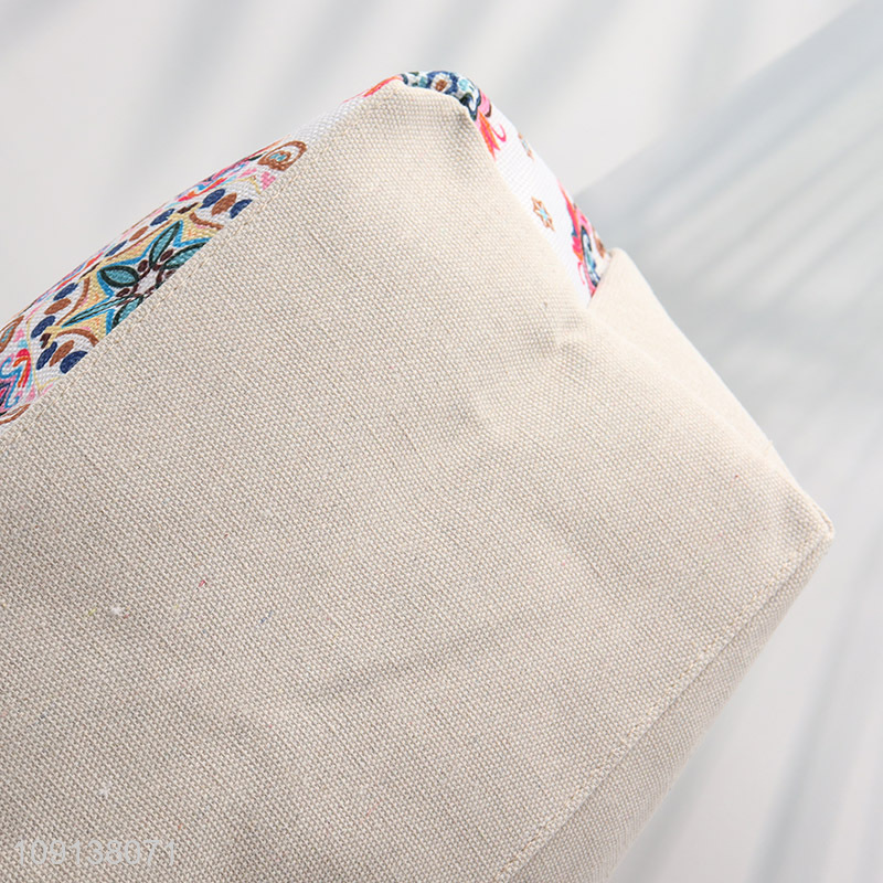 Online Wholesale Canvas Beach Bag Beach Tote Bag with Zipper