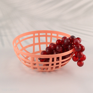 Hot Selling Plastic Storage Basket Hollow Vegetable Fruit Storage Basket