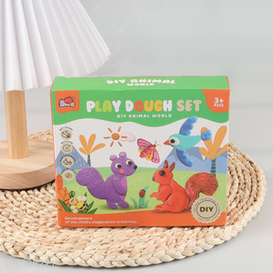 Yiwu market non-toxic diy animal world play dough set