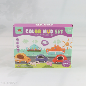 Most popular city transport series diy color mud set