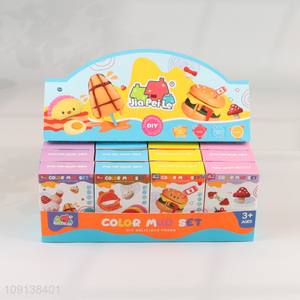 Hot selling delicious food series diy color mud set play dough set