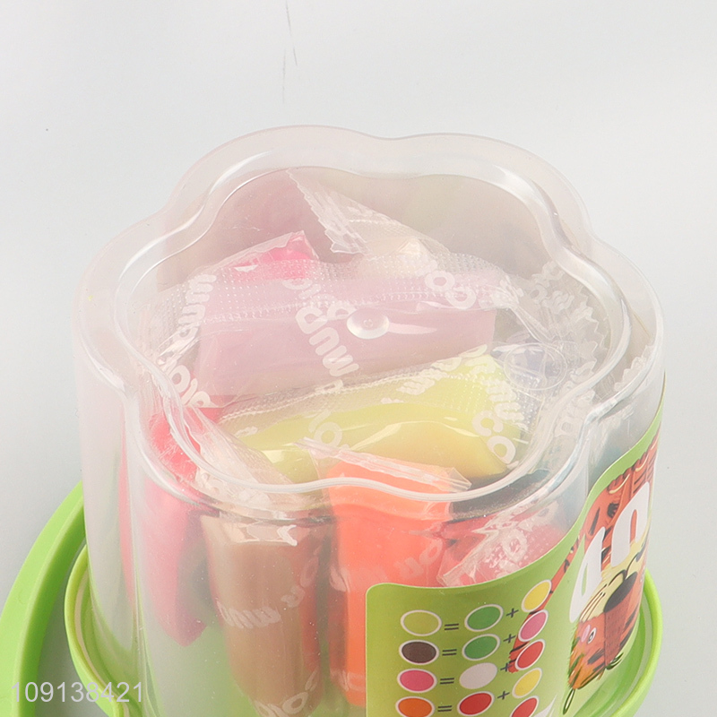 Factory supply cartoon kids color mud set play dough set