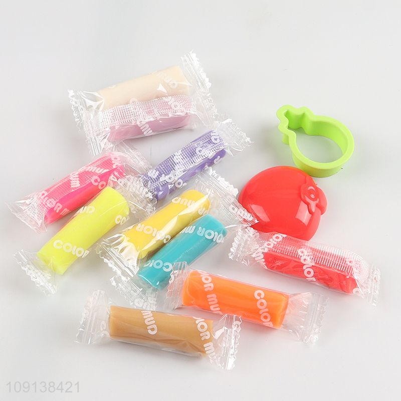 Factory supply cartoon kids color mud set play dough set