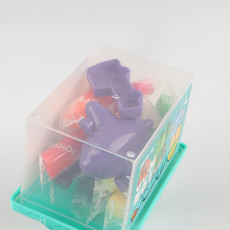 Factory wholesale cartoon children diy play dough set color mud toys