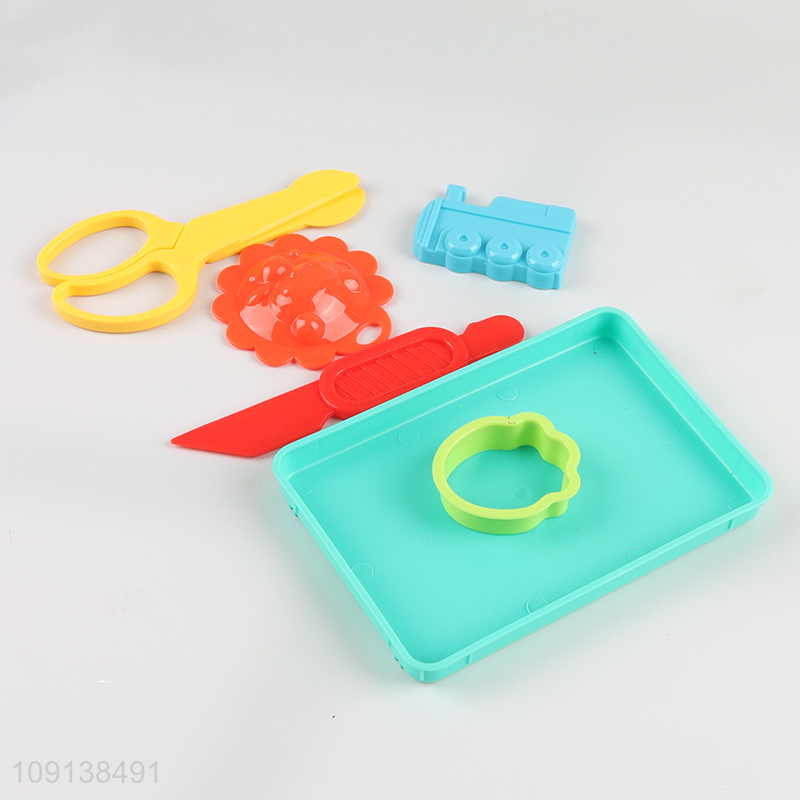 Most popular non-toxic children diy play dough set color mud toys