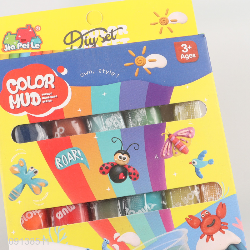 Best sale non-toxic children diy color mud set diy play dough set toys