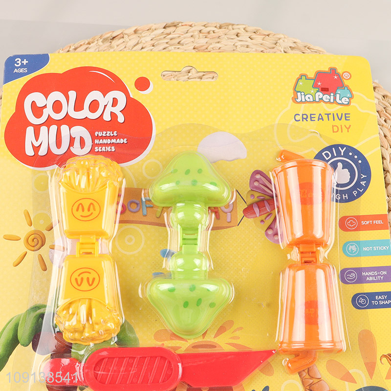 China wholesale children diy play dough set color mud toys