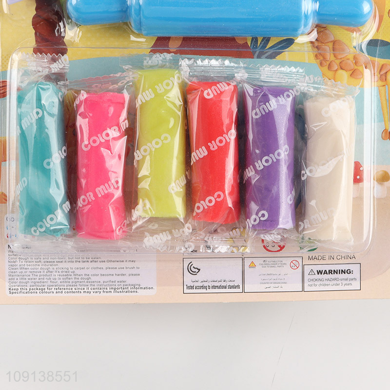 Top sale children diy children play dough set color mud toys