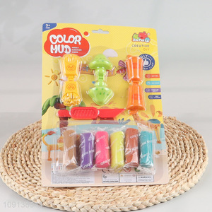 China wholesale children diy play dough set color mud toys